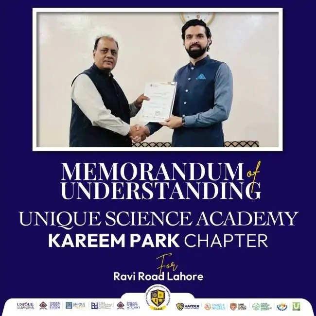 Memorandum of Understanding | Kareem Park Chapter | Unique Science Academy