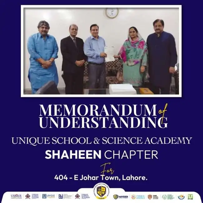 Memorandum of Understanding | Shaheen Chapter | Unique School System & Science Academy